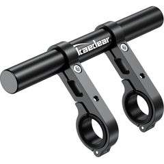 Kaedear clamp bar front view showing clean mount and discreet black finish for neat setup