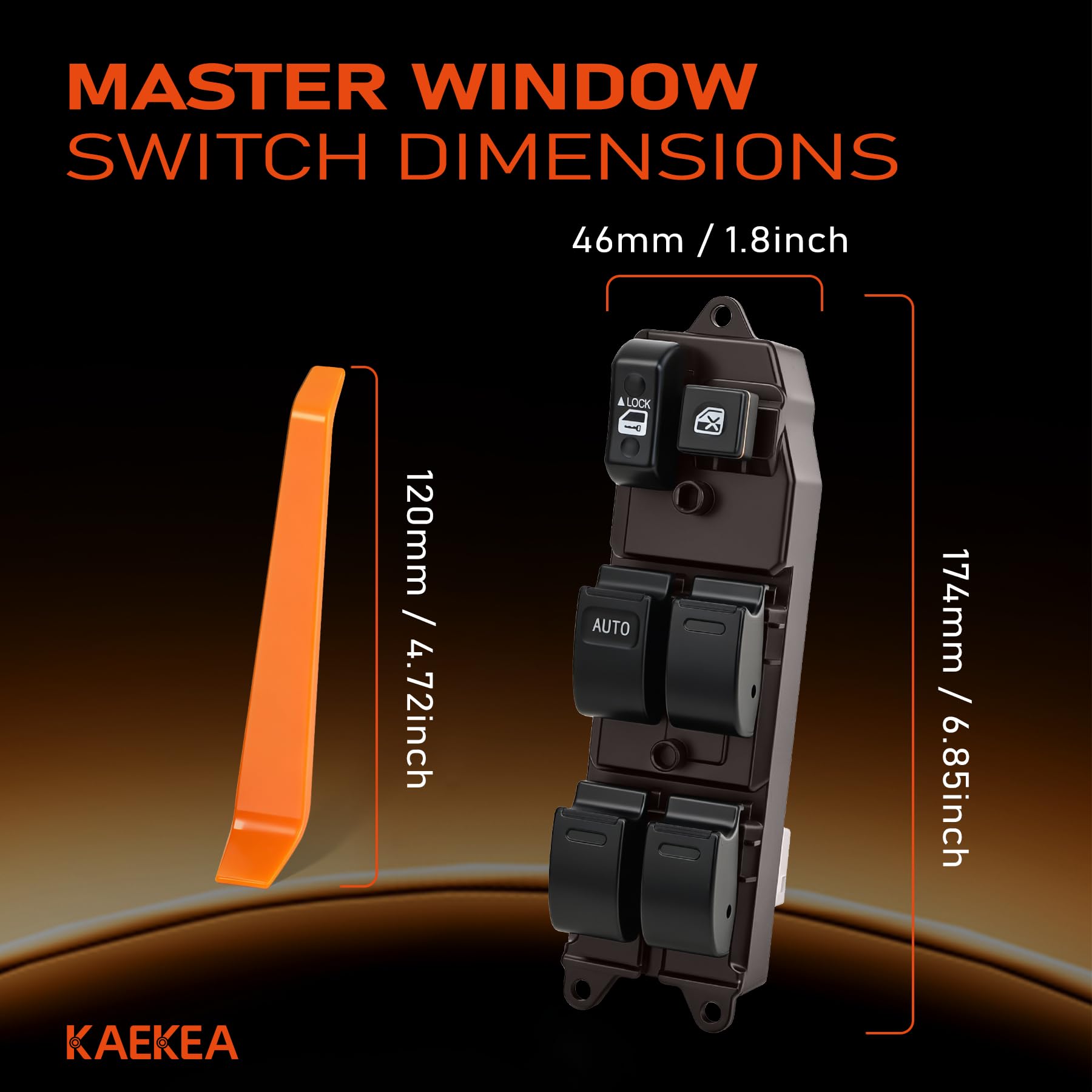 kaekea included orange removal tool and components enabling safe panel removal