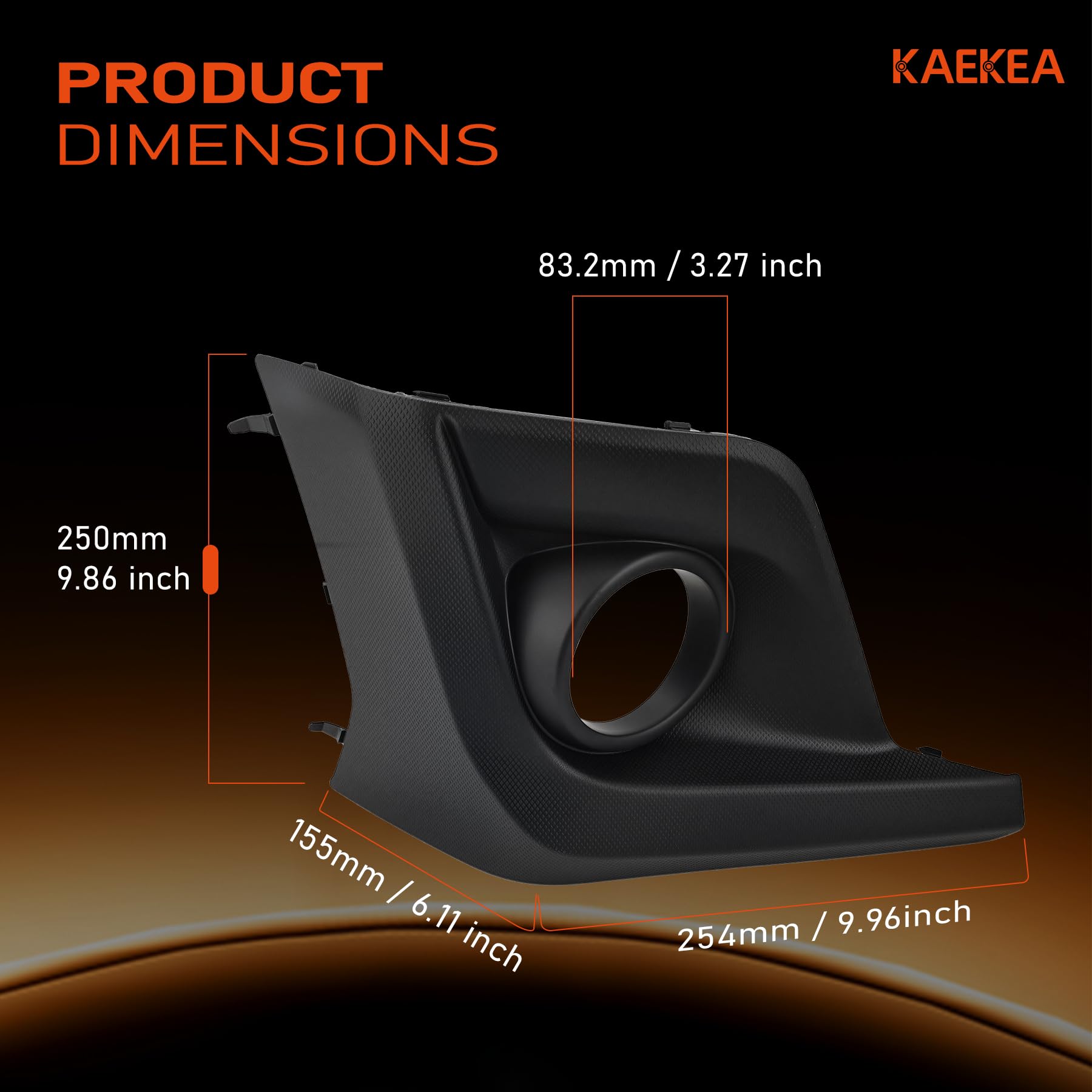 kaekea close-up of mounting points ensuring correct snap-in alignment