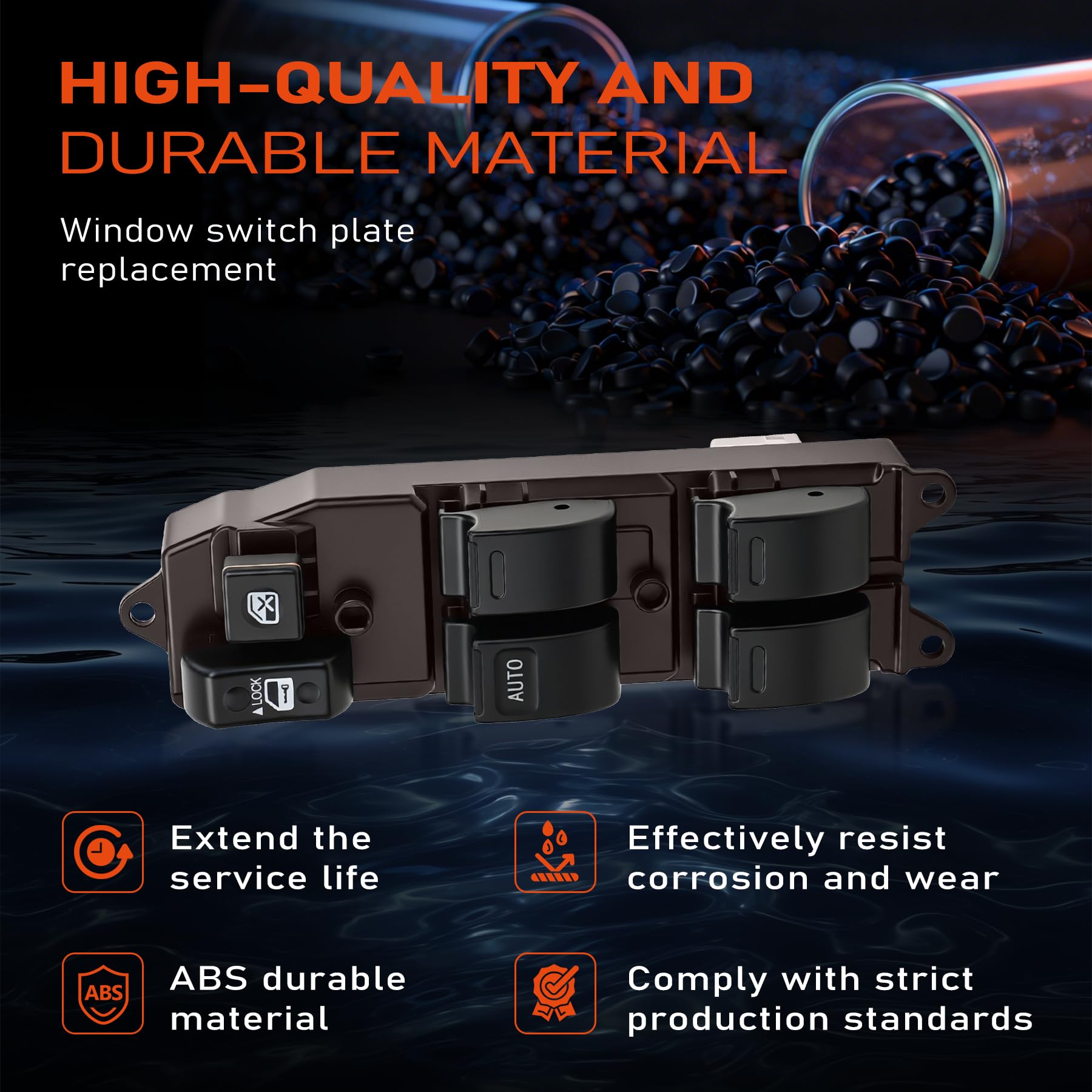 kaekea side profile highlighting mounting tabs for secure OEM-style fit
