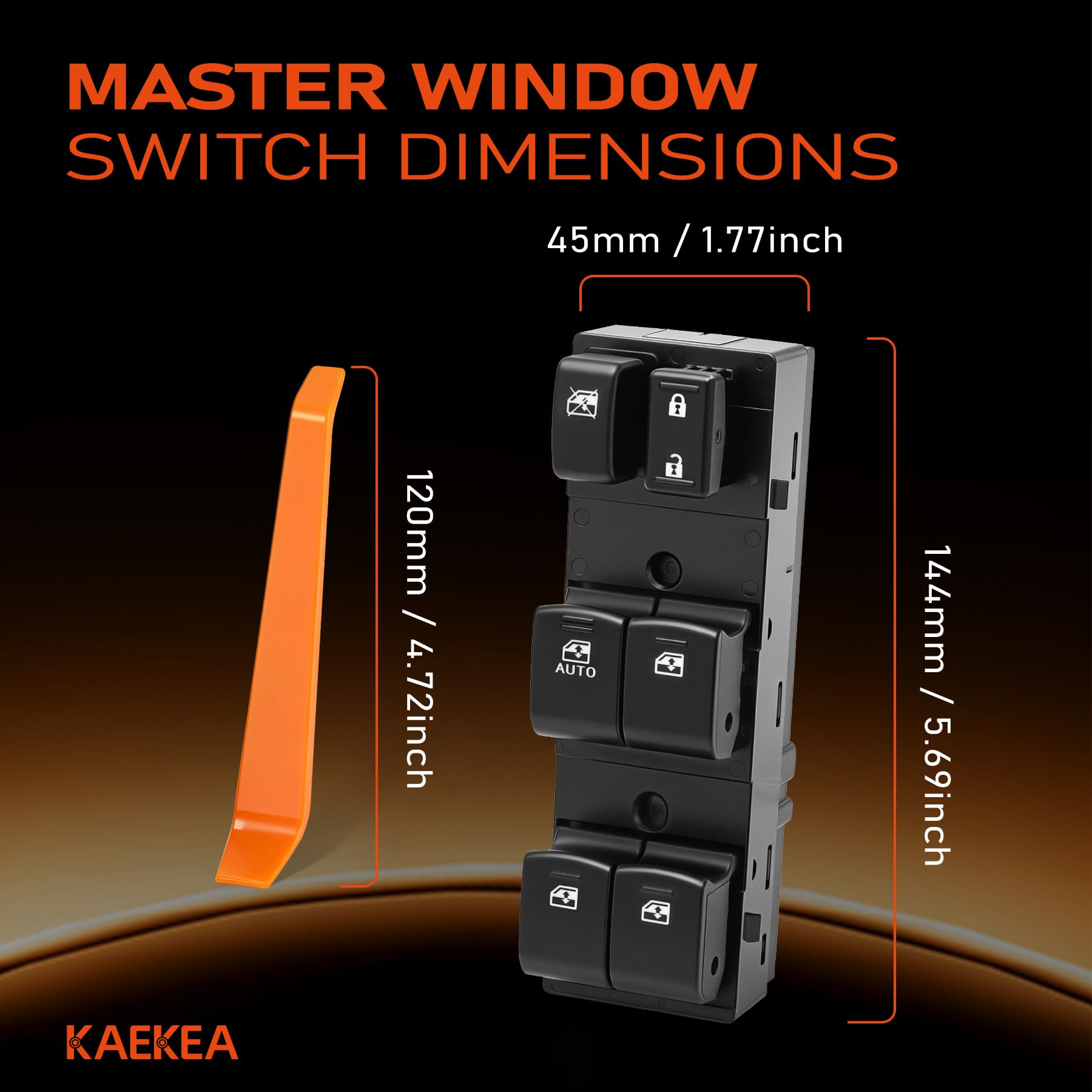 kaekea next to ruler showing compact size for correct replacement