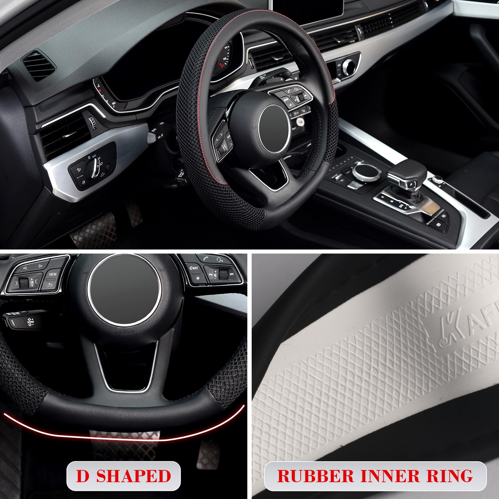 KAFEEK detail of stitching and edge for long-lasting wear resistance