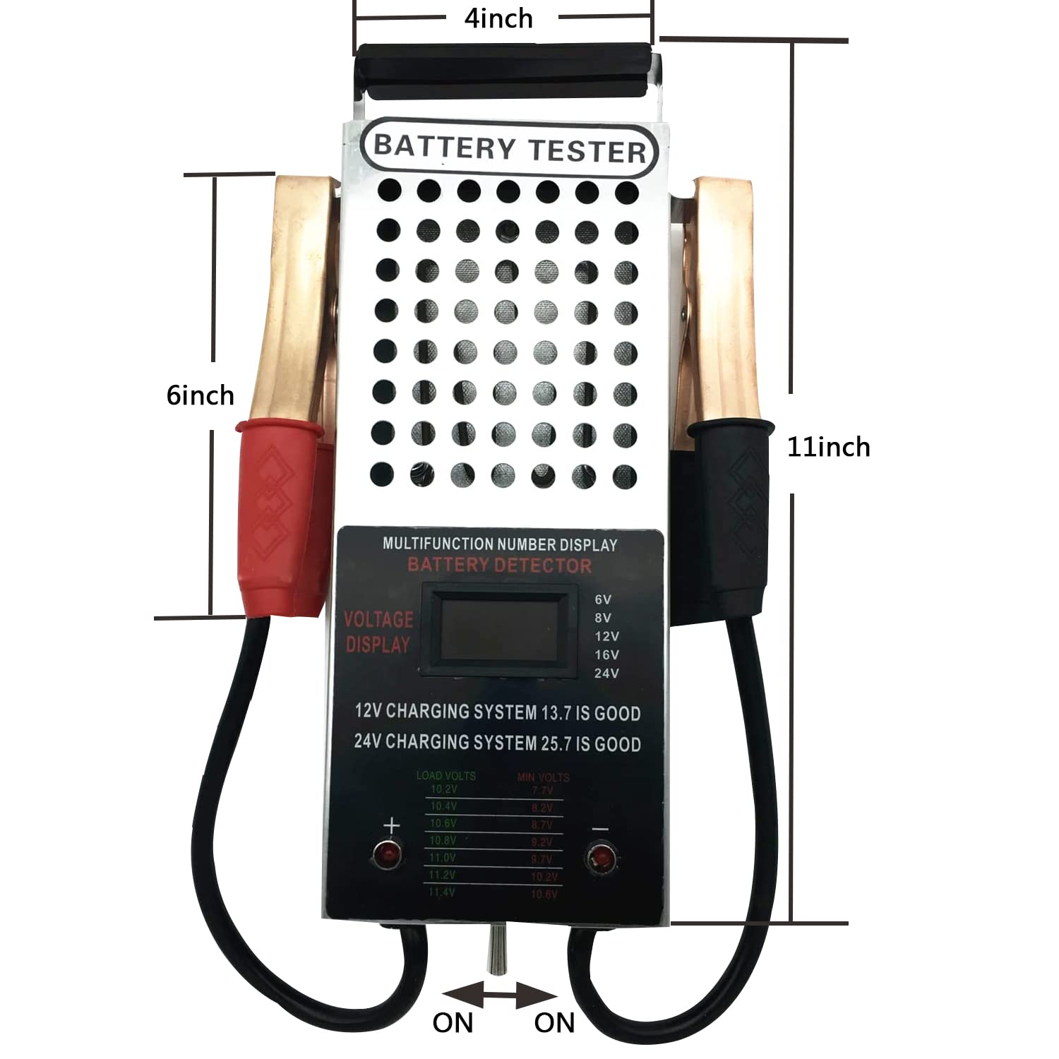 KAIHENG copper alligator clips with rubber grips for secure, safe terminal connection
