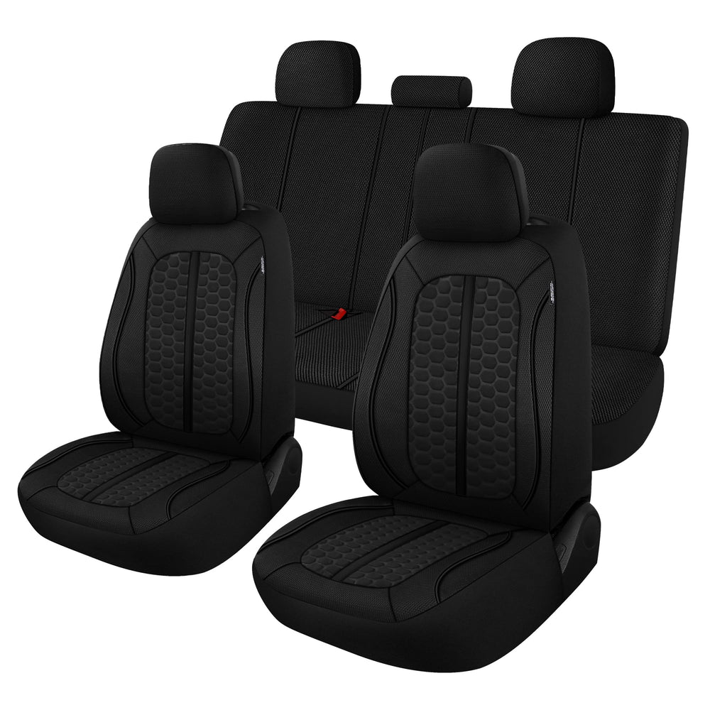 Kaisaatti front seat full view showing snug universal fit and cooler comfort