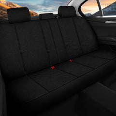 Kaisaatti side panel detail displaying airbag-compatible seam for safety