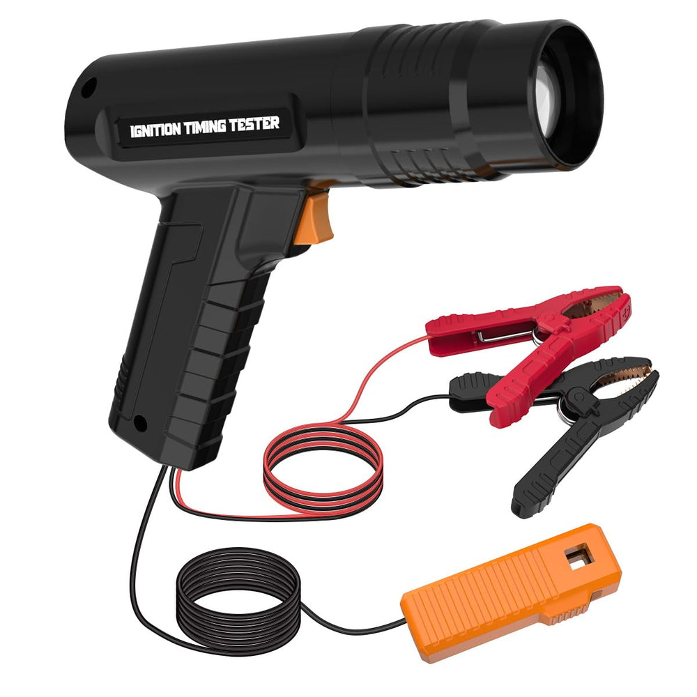 KAISAL front view of timing light showing controls and trigger for accurate aiming