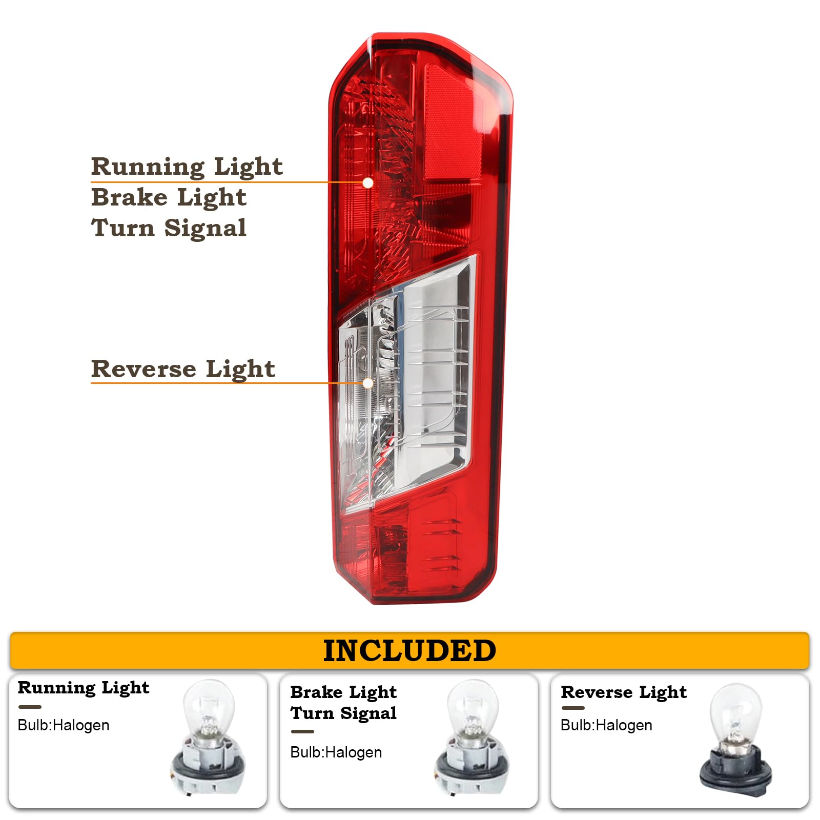 KAMDKI tail light side profile showing mounting points and streamlined design benefits