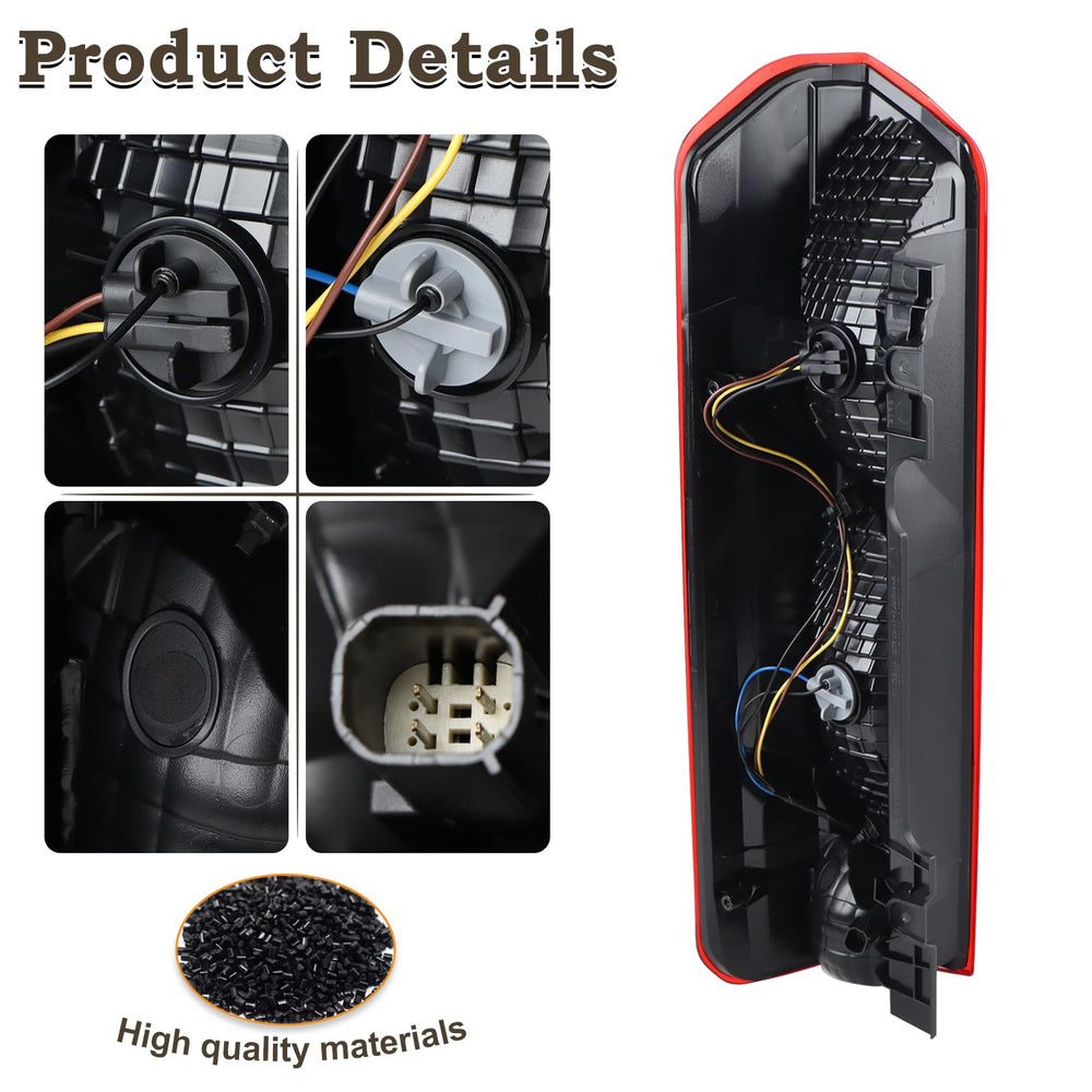 KAMDKI tail light seal detail demonstrating waterproof protection against weather