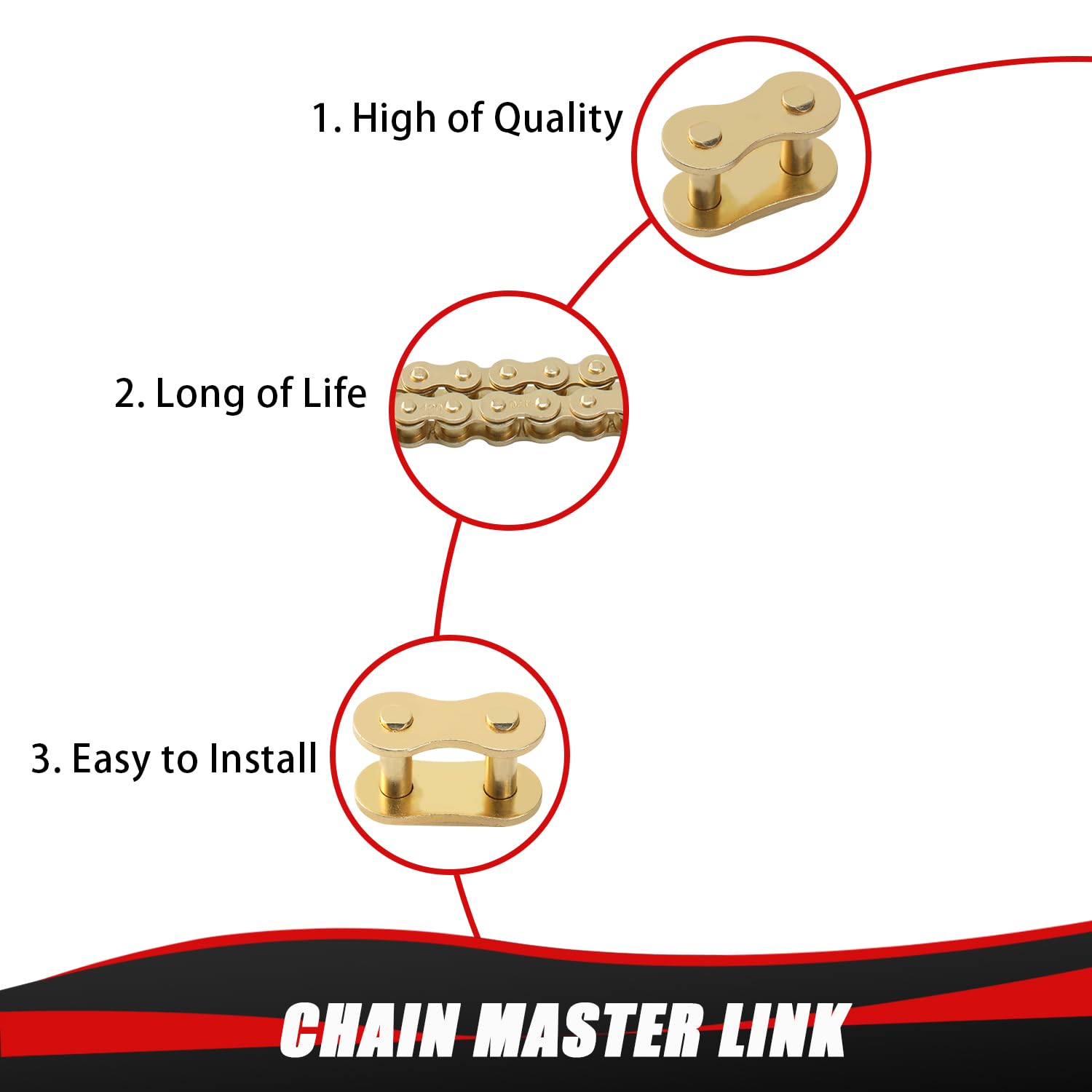 KAMIER chain beside coin for scale showing compact 420 size and practical fit