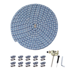 KAMIER front packaging showing 10ft chain kit and included tools for easy replacement