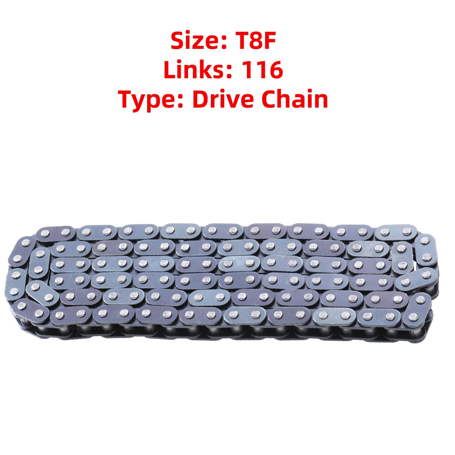 KAMIER chain installed on mini chopper rear wheel for reliable drive