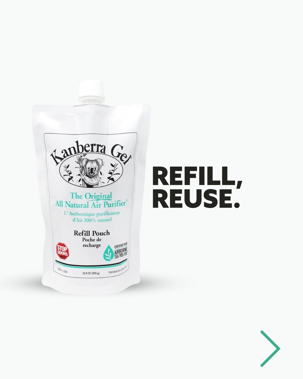 Kanberra gel jar in a car cup holder, offering long-lasting odor control on the go