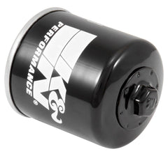 K&N KN-204 front view showing black canister and fitment, aiding quick identification