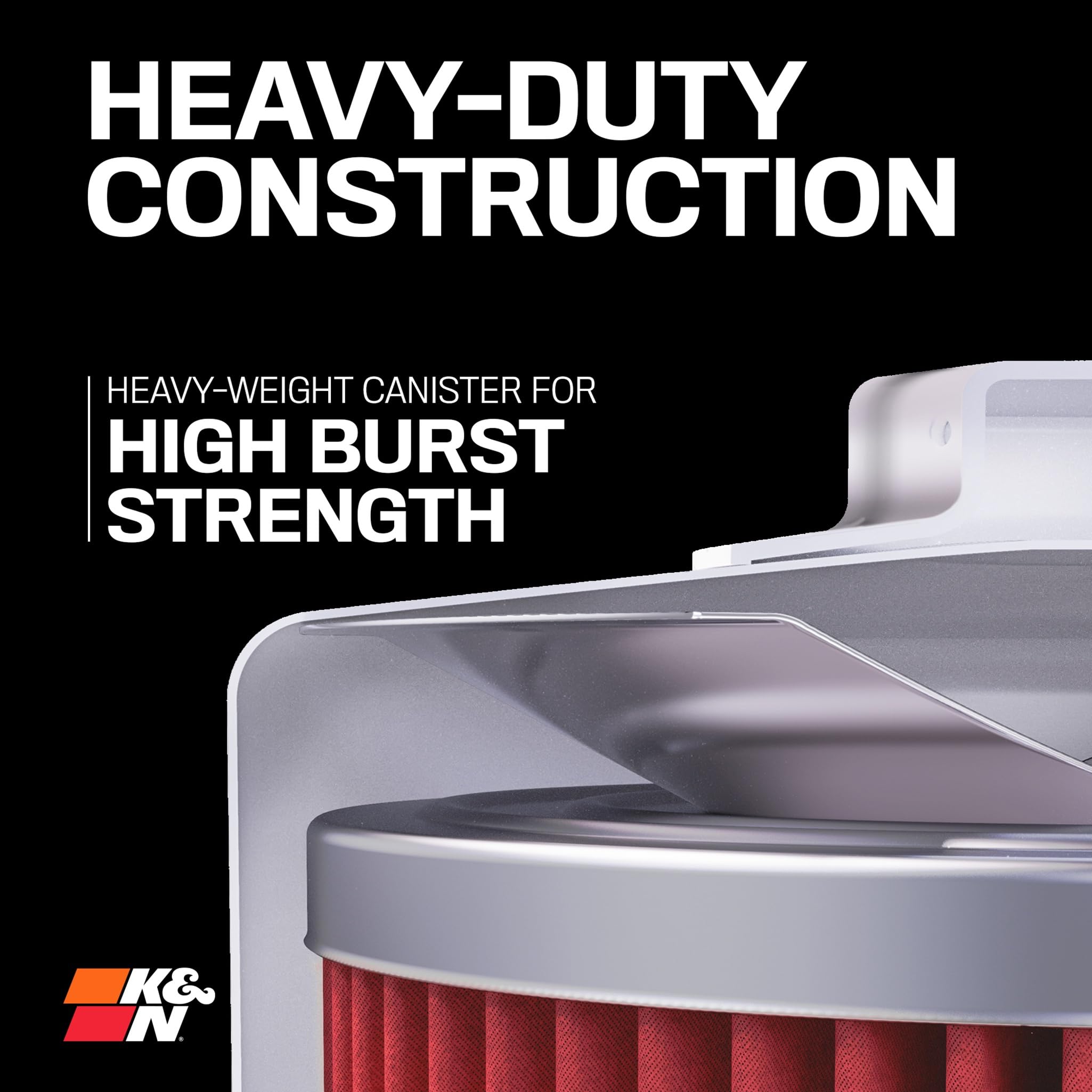 K&N KN-204 installed on motorcycle engine illustrating straightforward fit and serviceability