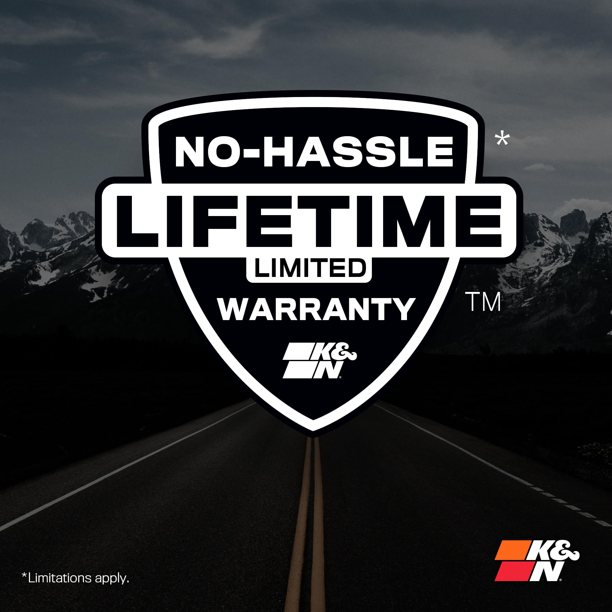 K&N PL-1720 with cleaning kit showing washable design and cost-saving reuse benefits.
