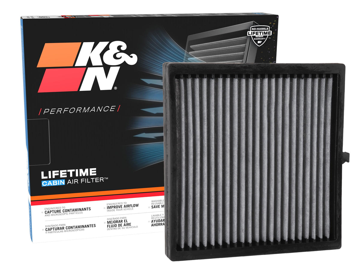K&N VF2055 front packaging showing product and benefits