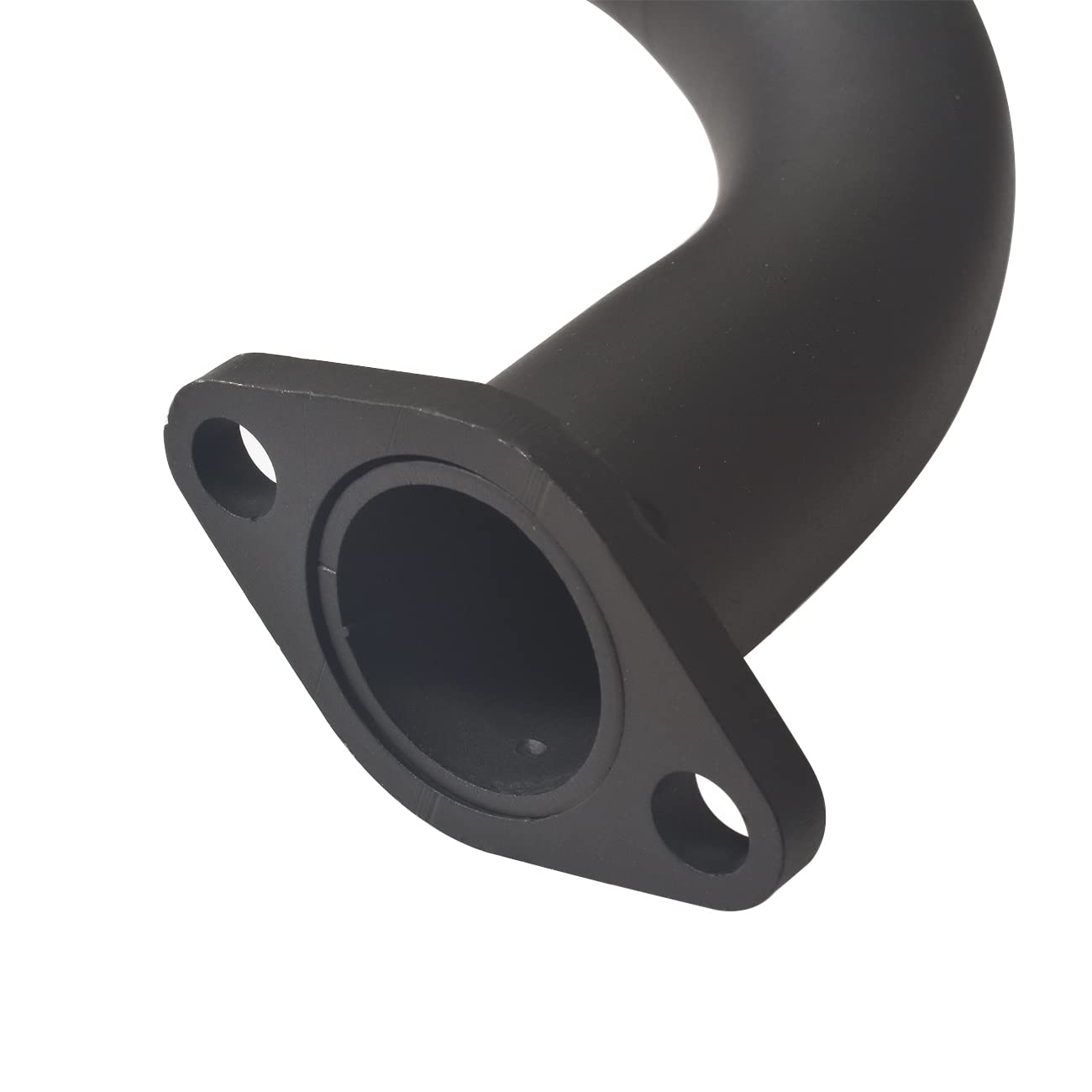 KANECJDL exhaust header mounted on Predator engine demonstrating correct fitment benefit