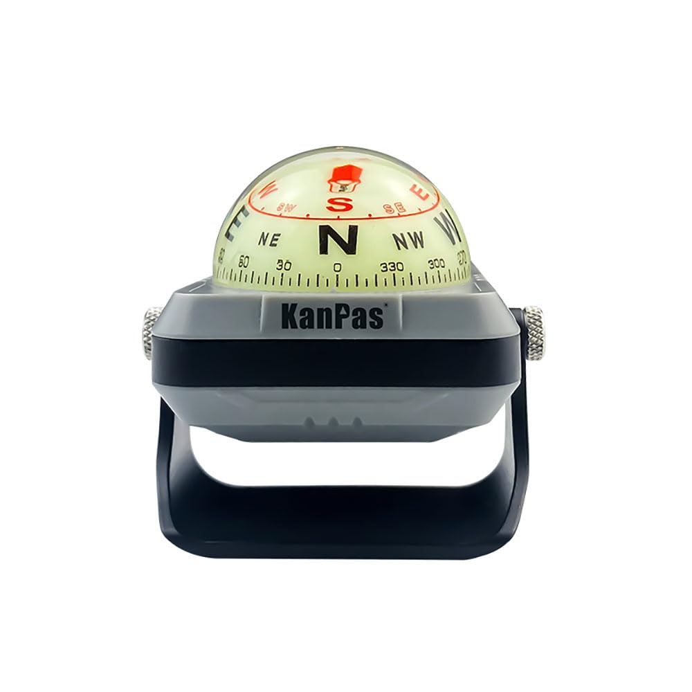 KanPas front view of dashboard compass showing compact design and clear benefit