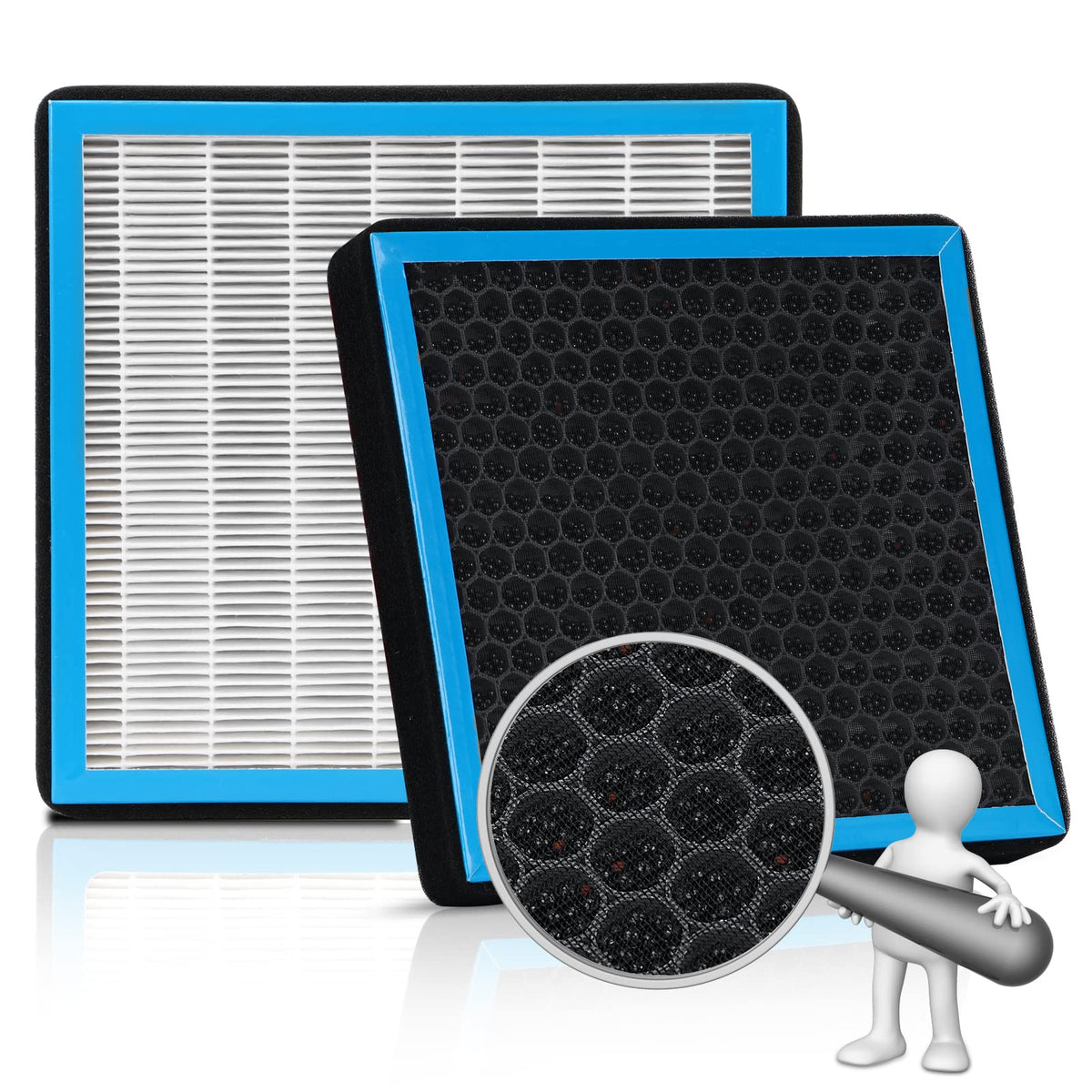 KARCOCA front filter packaging showing product and fitment benefits