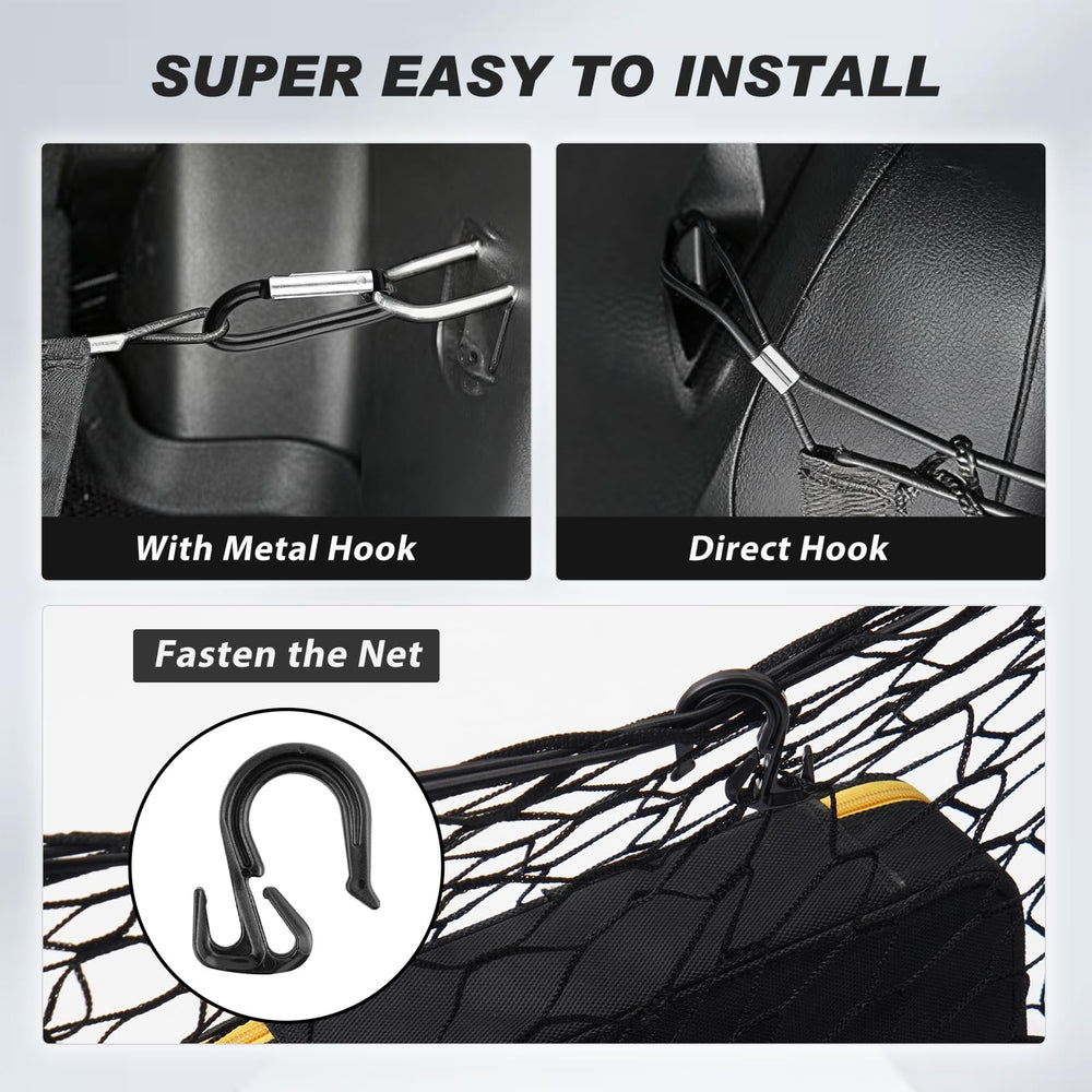 Karltys hardware detail with carabiners and hooks for secure attachment