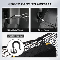 Karltys hardware detail with carabiners and hooks for secure attachment