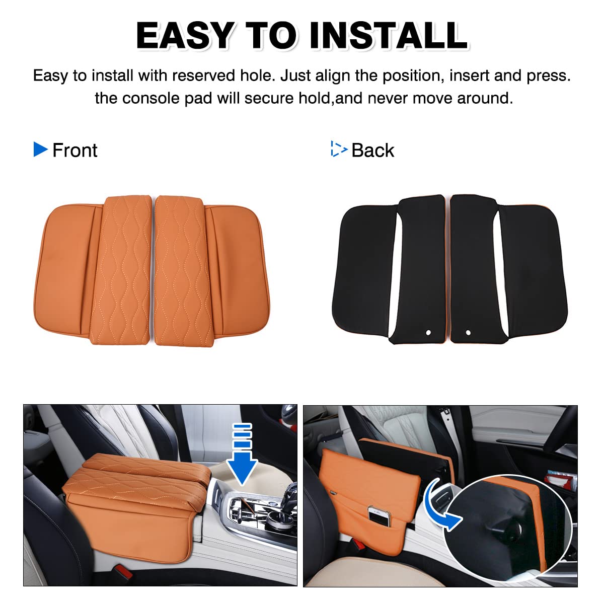 Karltys lifestyle shot of console cover in driving scene improving cabin organization