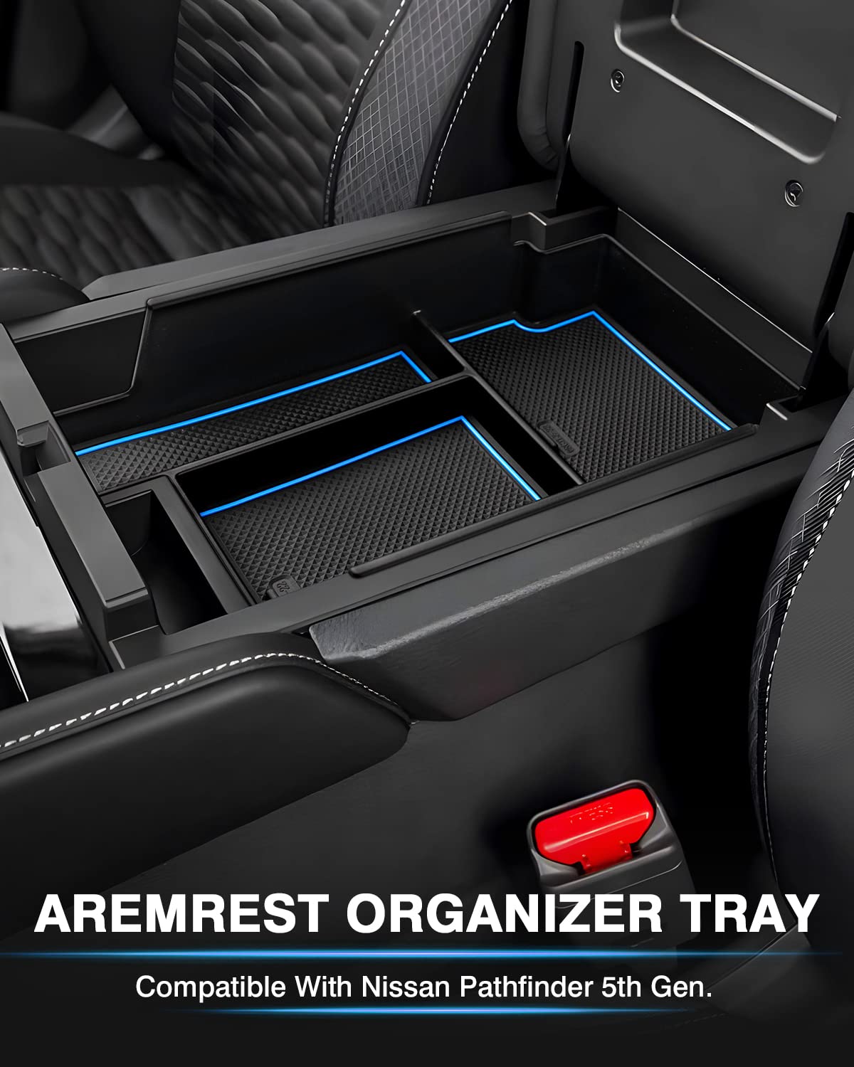 Karltys top view with silicone mats illustrating organized small-item storage