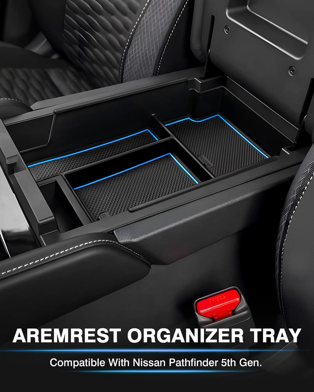 Karltys top view with silicone mats illustrating organized small-item storage