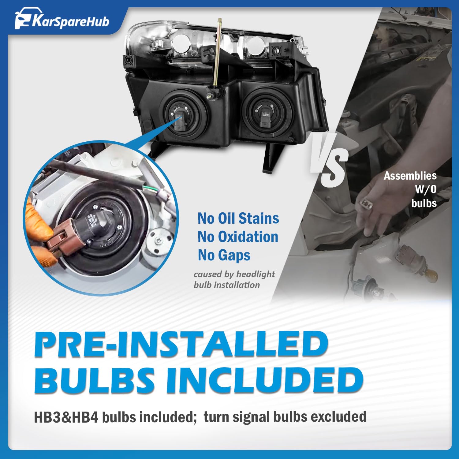 KarSpareHub base detail showing breathable film to reduce interior fogging