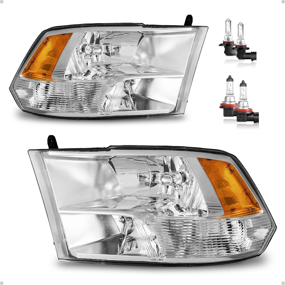 KarSpareHub front view of headlight pair showing exact OEM-style fit and finish