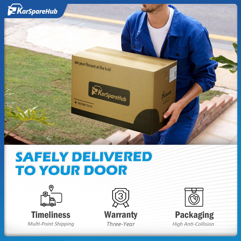 KarSpareHub product box with warranty card for easy registration