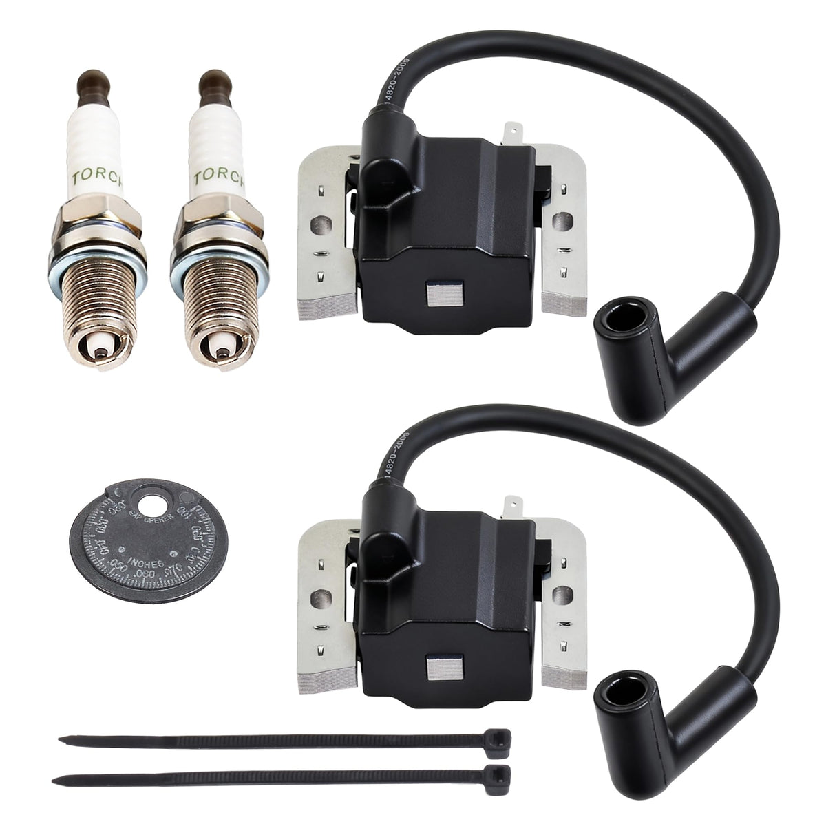 karvayna front packaging showing coil pack and included parts for easy identification