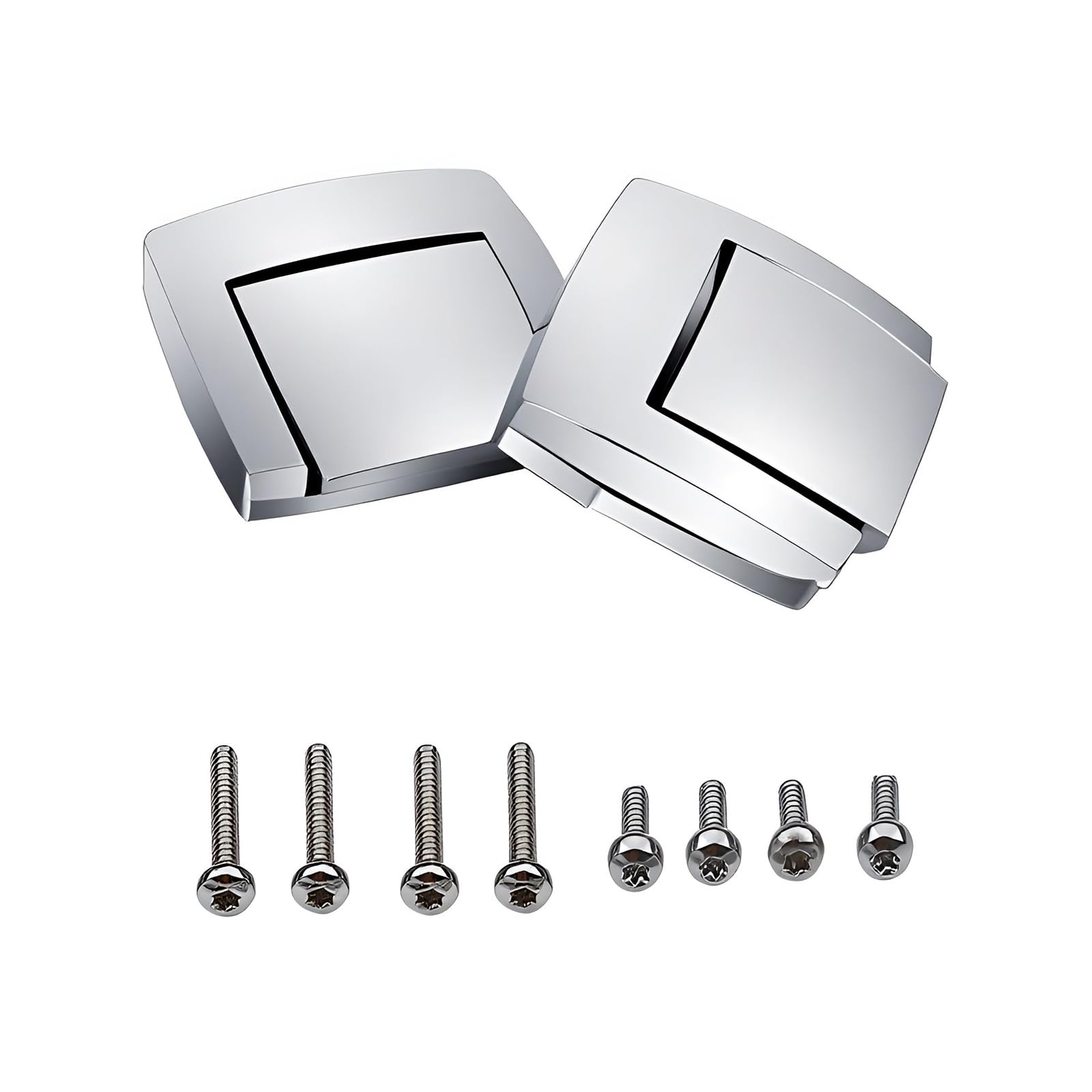 KASIMT front view of chrome tour pack latches showing clean fit and polished look