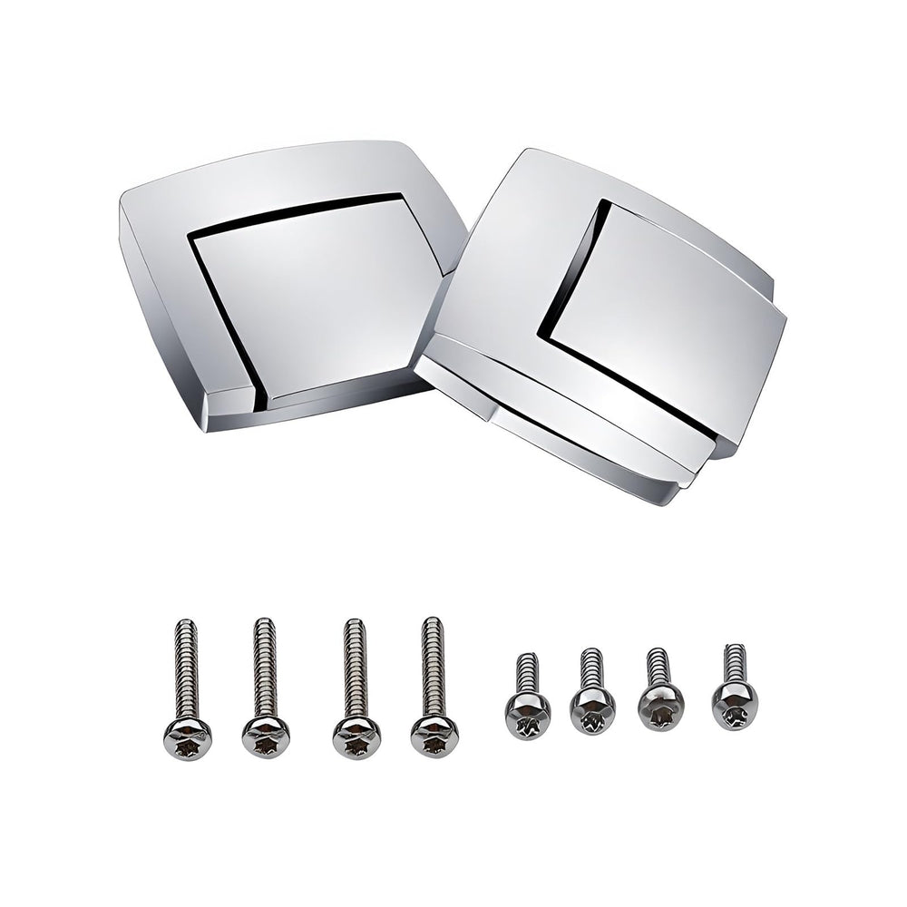 KASIMT front view of chrome tour pack latches showing clean fit and polished look
