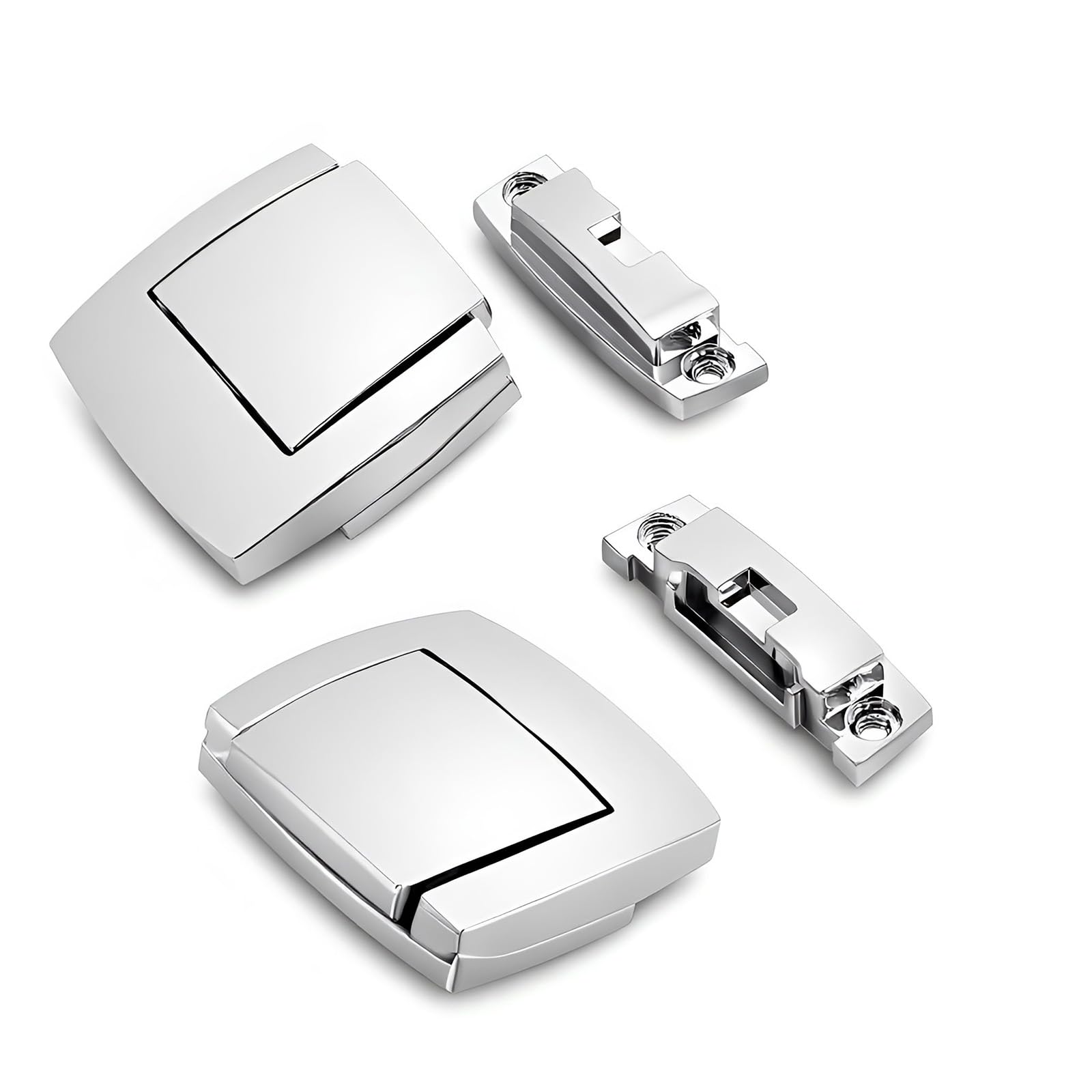 KASIMT latches beside ruler showing dimensions and easy fitment benefit