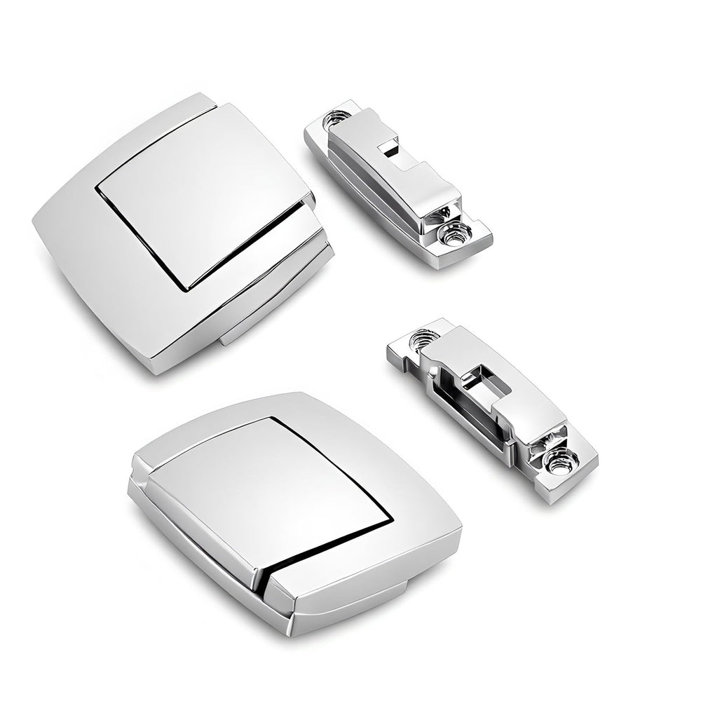 KASIMT latches beside ruler showing dimensions and easy fitment benefit