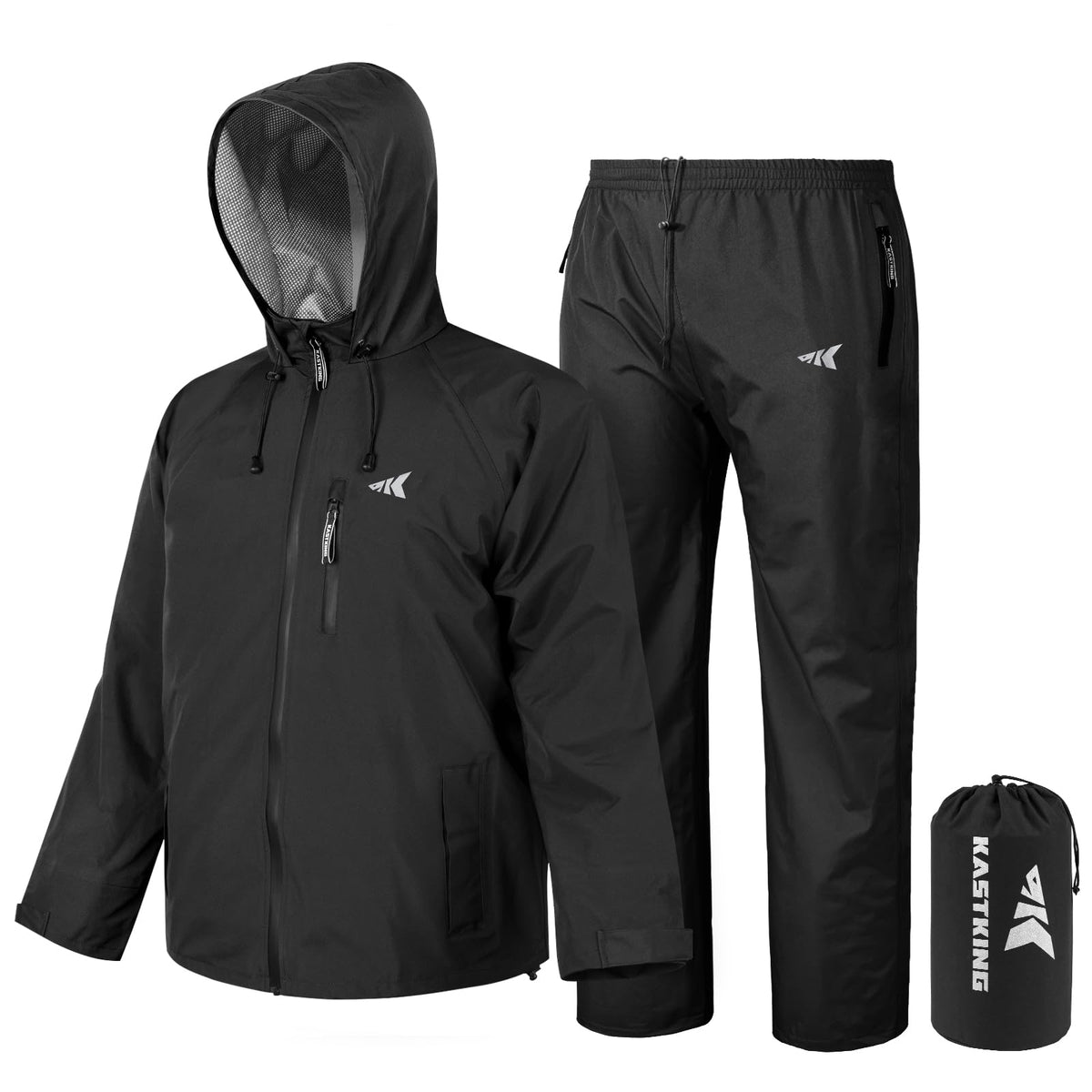 KastKing jacket and pants front view showing full set protection and packability