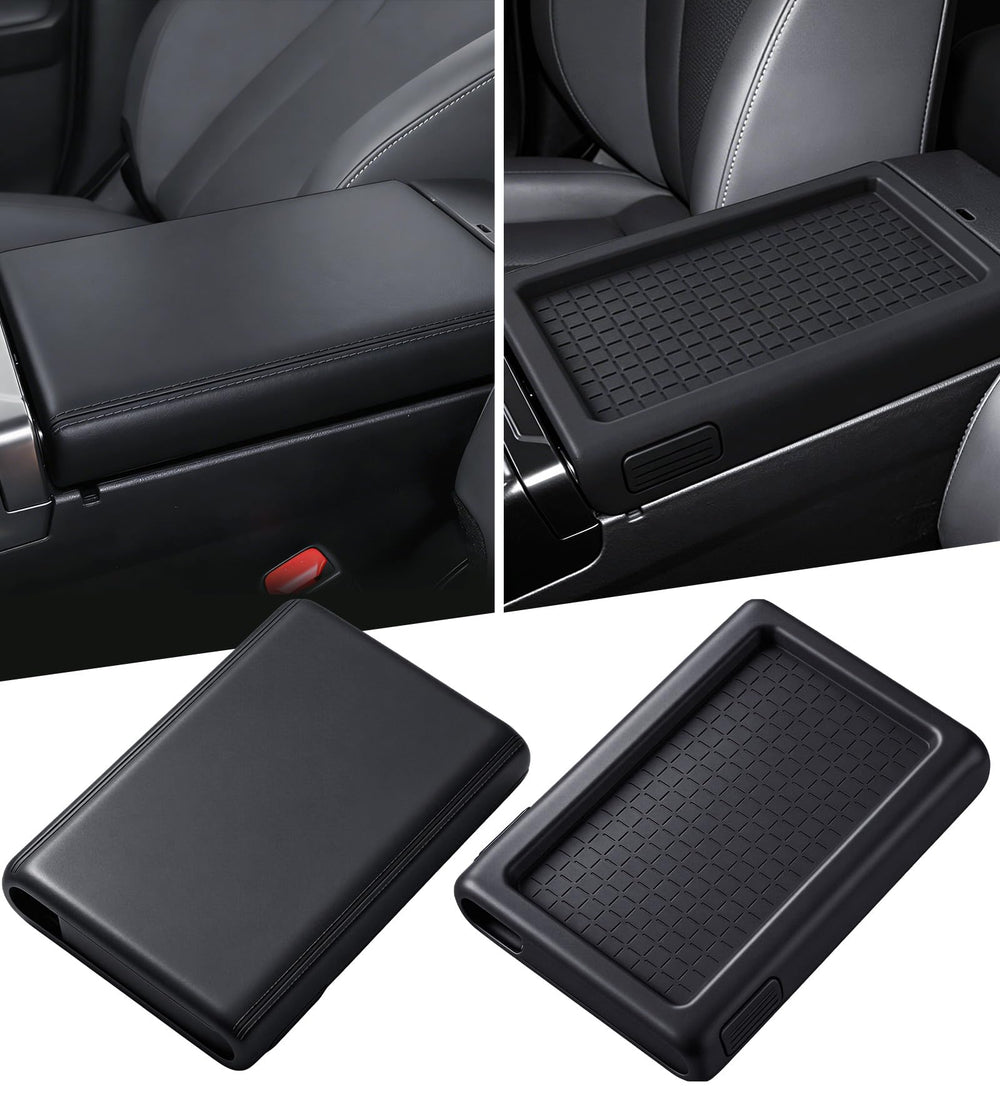 Katorn front view of black console cover showing clean fit and protection