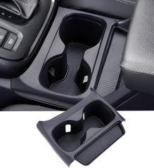 Katorn front view showing black cup holder inserts protecting console