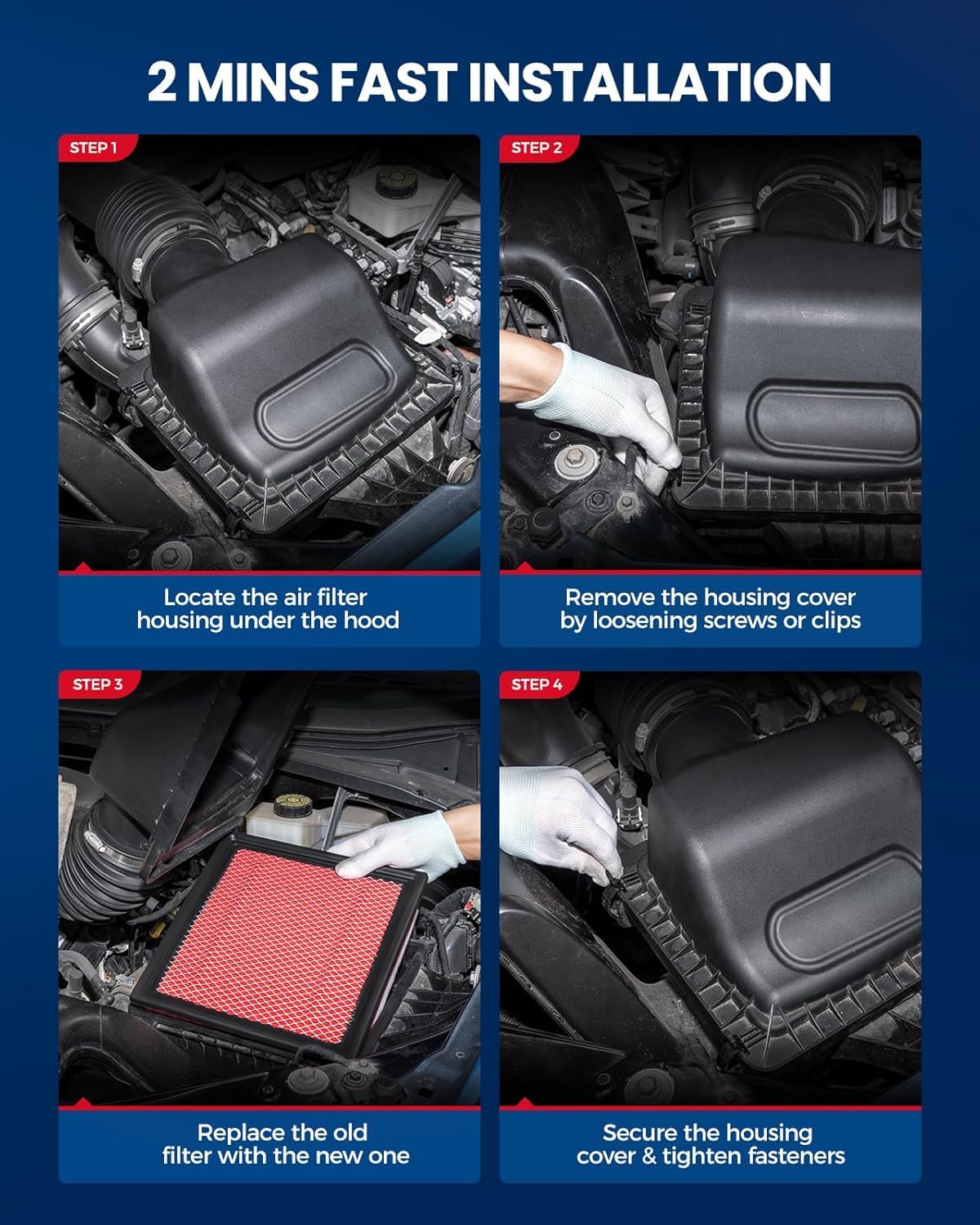 KAX boxed filter open to display sealed packaging that protects the media