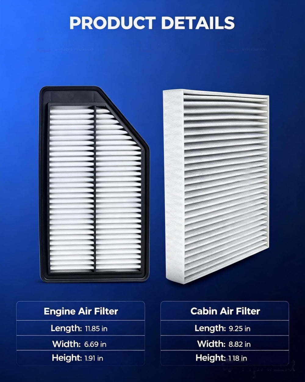 KAX cabin filter charcoal layer detail reduces odors in the cabin