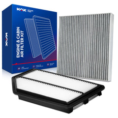 KAX front packaging showing both engine and cabin filters for quick selection