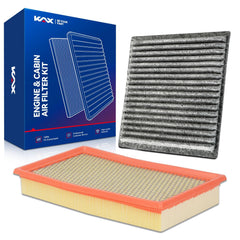 KAX front packaging showing both engine and cabin filters and easy maintenance benefit