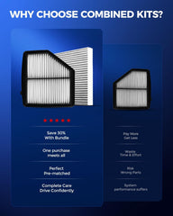KAX engine filter front view displaying pleated media for improved airflow