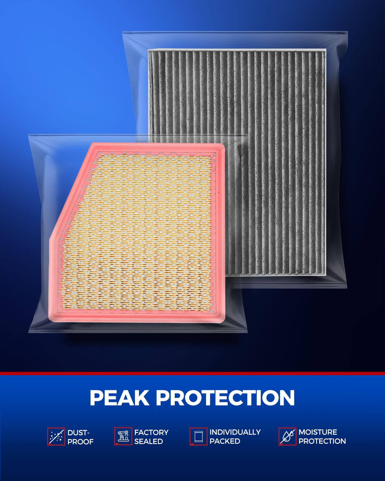 KAX filters held in hand illustrating correct size and easy swap