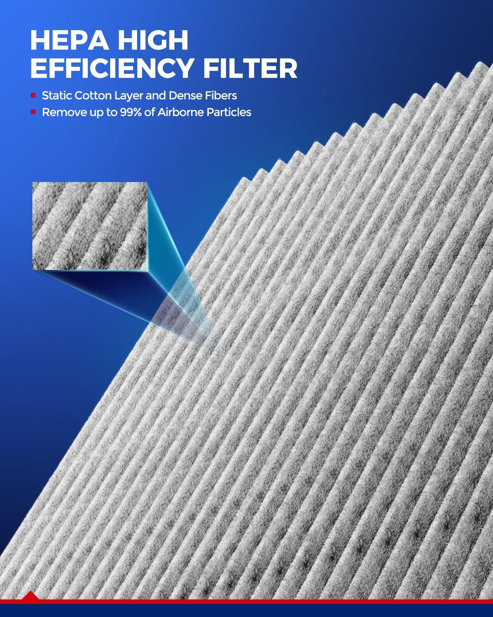 KAX branded cabin filter in car interior emphasizing fresher air on drives