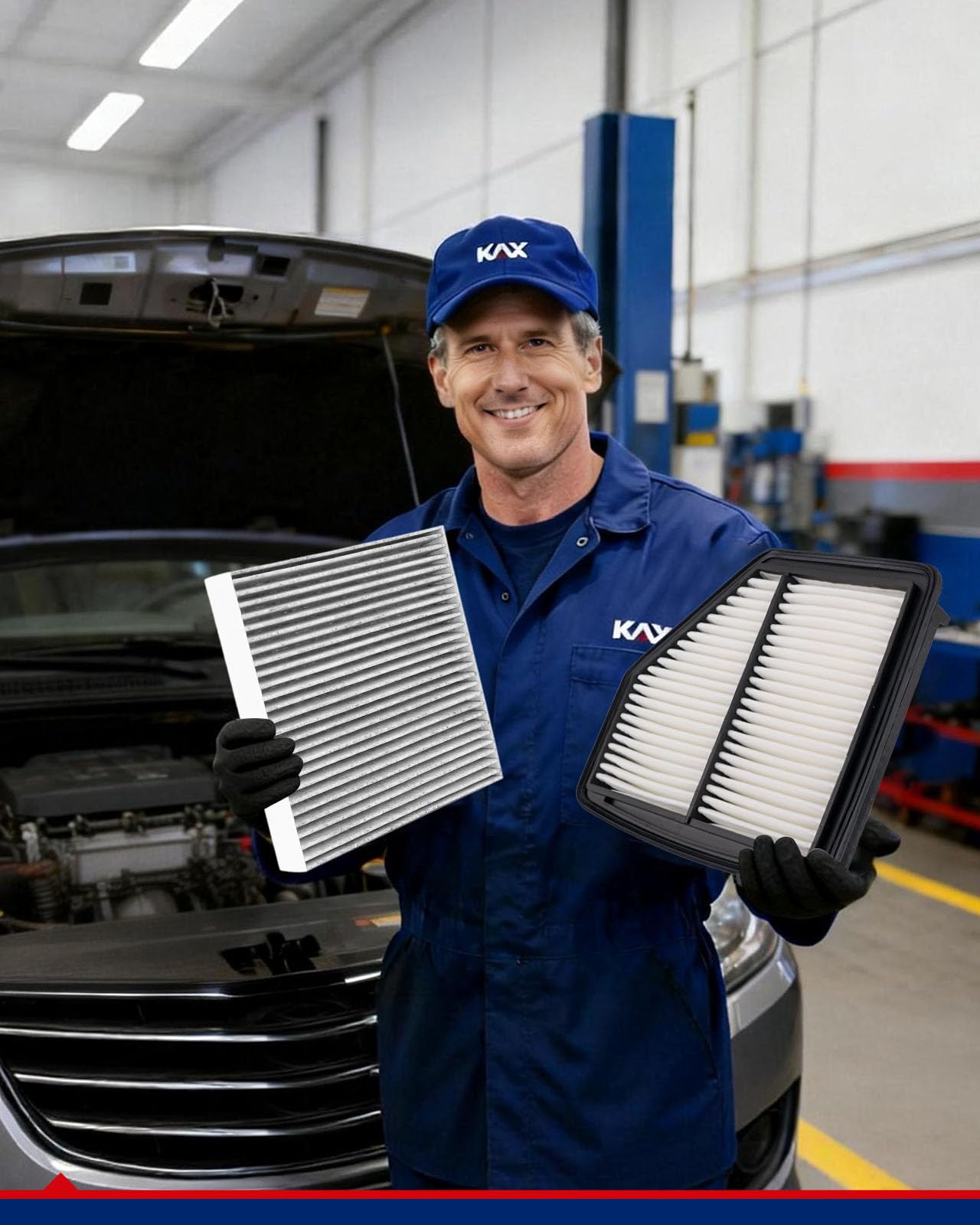 KAX filters in Honda HR‑V driving urban scene improving passenger comfort