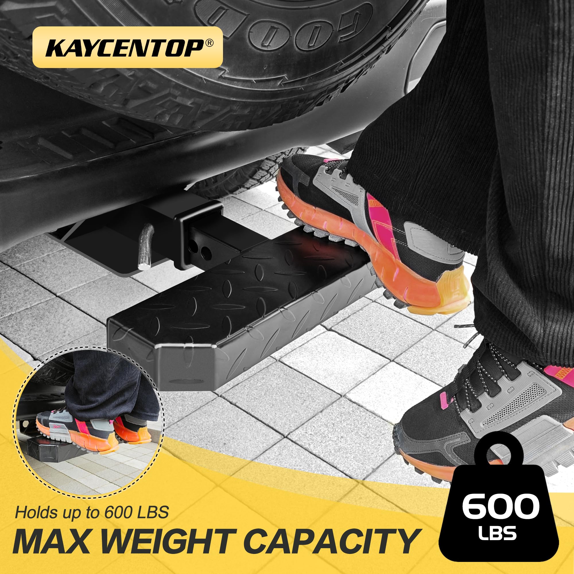 KAYCENTOP adjustable shank detail showing multiple holes for exact fit