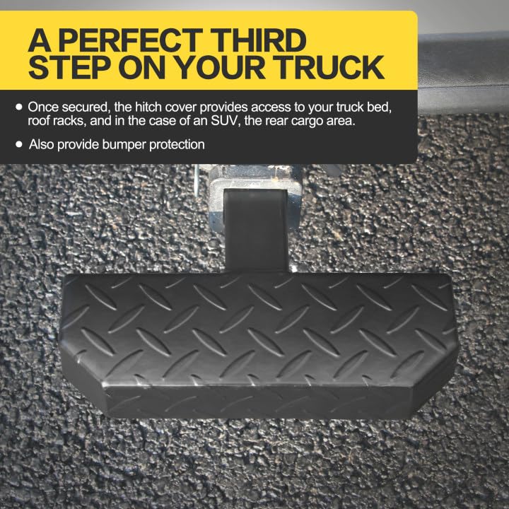 KAYCENTOP hitch pin and adjustment holes detail showing secure attachment benefit