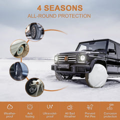 kayme installed on trailer wheel secure fit resists wind lift